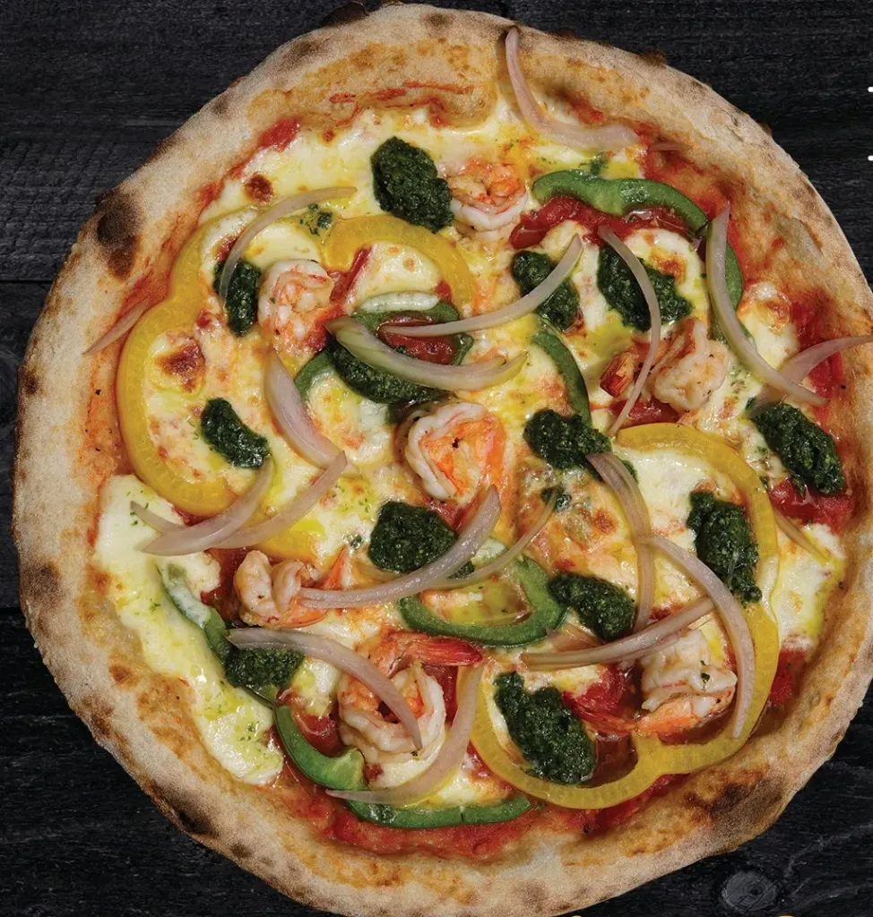 Pizza Tôm - size S -  Prawn, Pecorino & Pesto