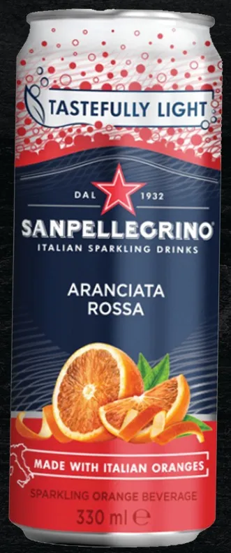 Sanpellgrino Aranciata Rossa- Nước trái cây Ý Vị Cam Hồng