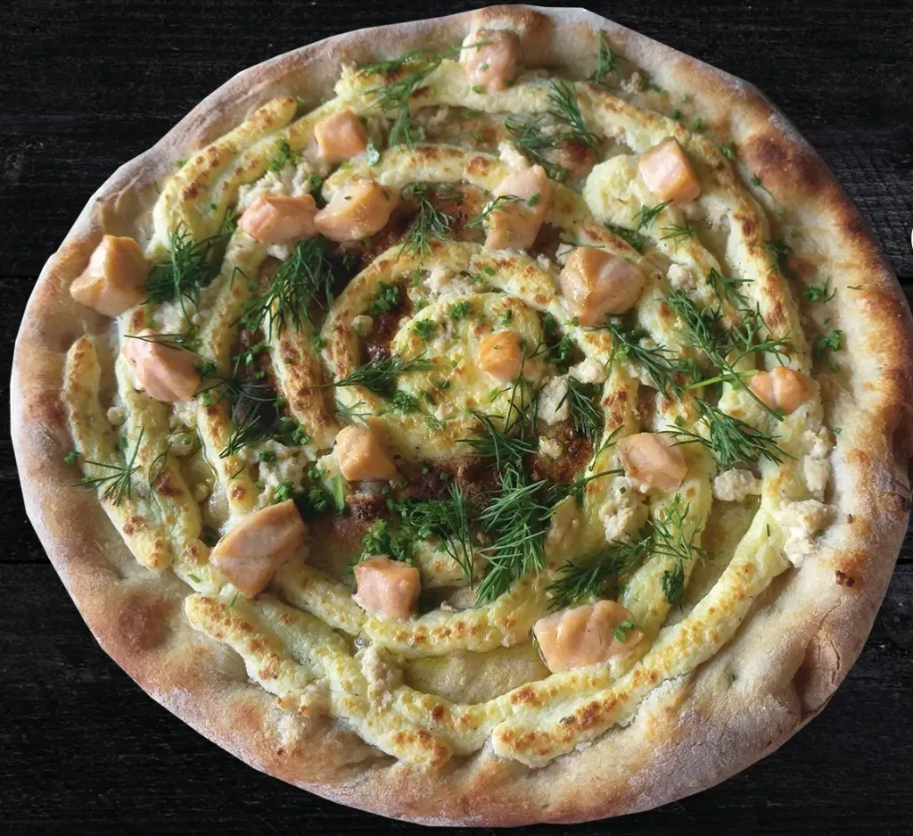 Pizza Cá Hồi Tươi size L Fresh Salmo